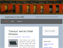 Tablet Screenshot of aperturesinthewall.org